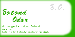 botond odor business card